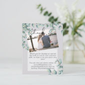 Papier Vert Eucalyptus Lilas Gris Citron Mariage (Debout devant)