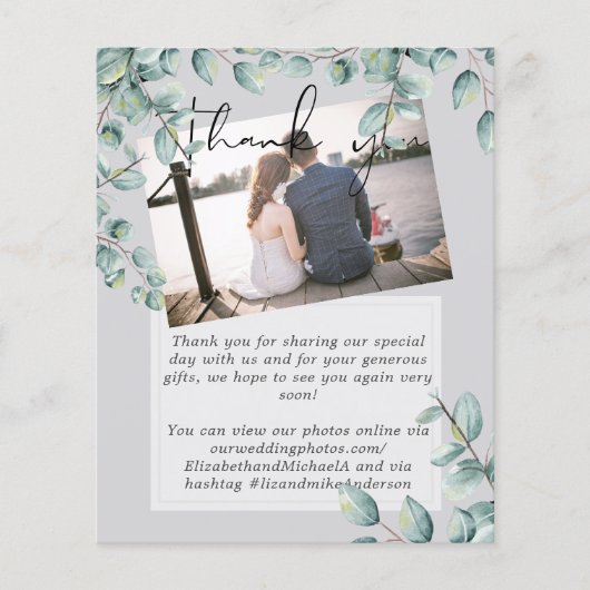 Papier Vert Eucalyptus Lilas Gris Citron Mariage (Devant)