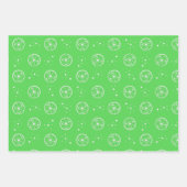 Papier vert Motif à base de crème blanche (Devant 2)