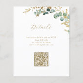 Papier Vert or rustique Budget Tout en un Mariage (Dos)
