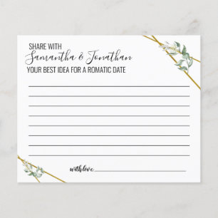 Papier Vert Partager date idée nuptiale bilingue jeu