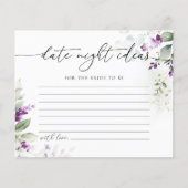 Papier Vert Purple Lilac Date Idées de nuit (Devant)