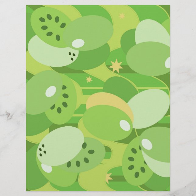 Papier Vert succulent (Devant)