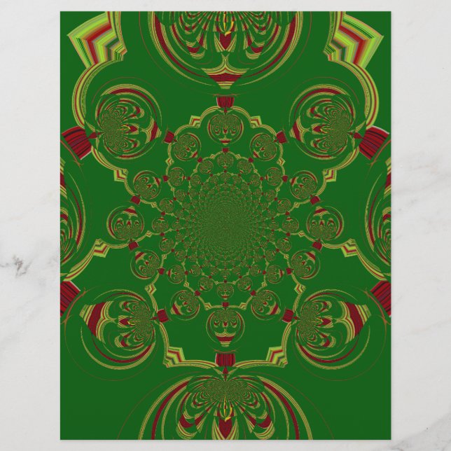 Papier Vert vintage (Devant)