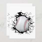 Papier Vêtements de baseball - Baseball (Devant / Derrière)