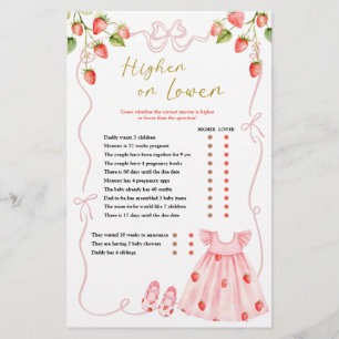 Papier Vêtements de bébé Coquette Rose Supérieur ou Infér