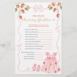 Papier Vêtements de bébé rose coquette qui connaît mieux
