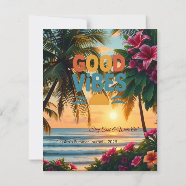 Papier Vibes d'été Carnet tropical (Devant)