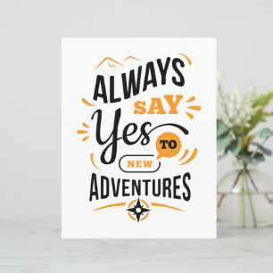 Papier Vibes positives - Toujours dire OUI aux nouvelles