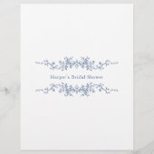 Papier Victorian Blue 'Pass' Fête des mariées de jeu (Dos)