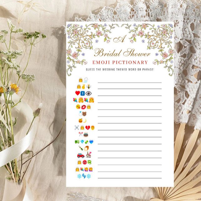 Papier Victorian Ornate Grace Floral Fête des mariées Jeu (Créateur téléchargé)