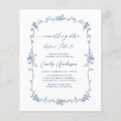 Papier Victorian Quelque chose Bleu Fête des mariées fran (Devant)