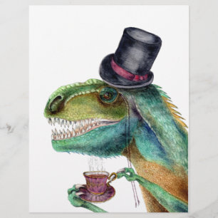 Papier Victorian Tyrannosaure