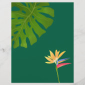 Papier Vide vert paradis tropical (Dos)
