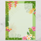 Papier Vide vert paradis tropical (Devant)