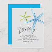 Papier VIE MARINE BUDGET Plage Mariage Océan (Devant / Derrière)