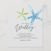 Papier VIE MARINE BUDGET Plage Mariage Océan (Devant)