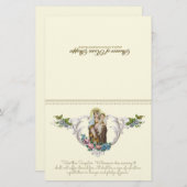 Papier Vierge catholique Marie Jésus Mont Carmel Religieu (Devant / Derrière)