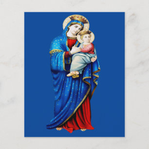 Papier Vierge Marie avec l'enfant Jésus