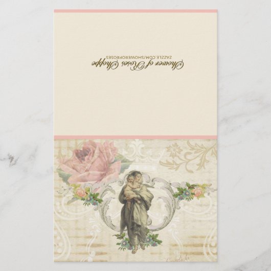 Papier Vierge Marie Jésus communion spirituelle prière (Devant)