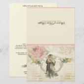 Papier Vierge Marie Jésus communion spirituelle prière (Devant / Derrière)