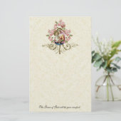 Papier Vierge religieuse Marie Roses catholiques Vintages (Debout devant)