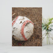Papier vieux baseball (Debout devant)