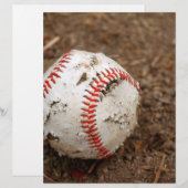 Papier vieux baseball (Devant / Derrière)