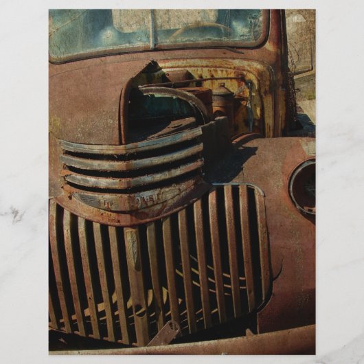 Papier Vieux Camion abandonné (Devant)