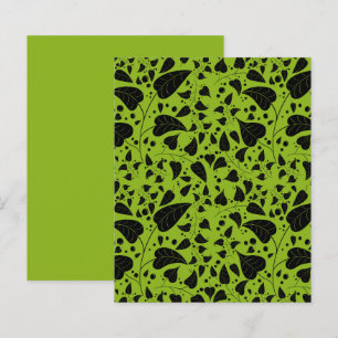 Papier Vignes noir plante