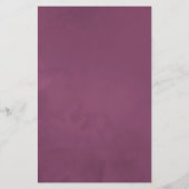 Papier Vin Bourgogne Couleur Fête des mariées Florale Bin (Dos)