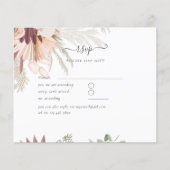 Papier Vin de Bourgogne Pampas Grass Mariage Tropical (Devant)