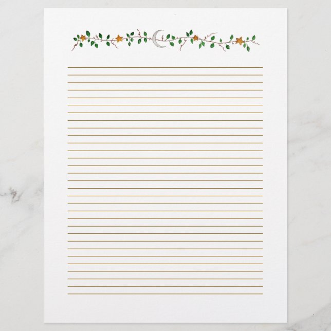 Papier Vin et étoile (Devant)