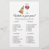 Papier Vin & pizza douche nuptiale Qu'y a-t-il dans votre (Devant)