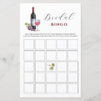 Vin Thème Bridal Bingo Jeux de douche