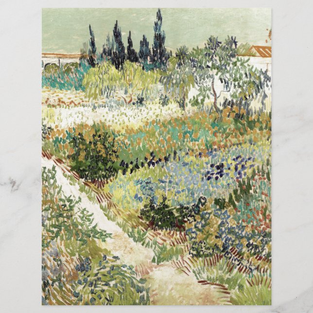 Papier Vincent Van Gogh Garden (Devant)