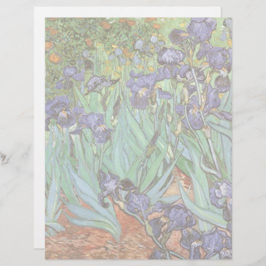 Papier Vincent van Gogh - Irises (Devant / Derrière)