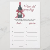 Papier Vino before Vows How old were they bridal (Devant)