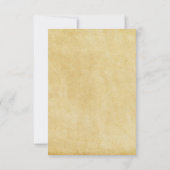 Papier Vintage - 3x5 Mariage Invitation (Dos)