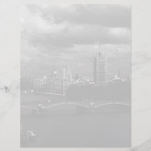 Papier Vintage Angleterre Londres La Tamise (Devant)