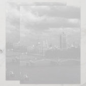 Papier Vintage Angleterre Londres La Tamise (Devant / Derrière)