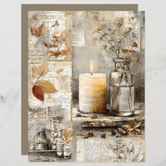 Papier Vintage Autumn Spice & Warm glow Scrapbook Paper