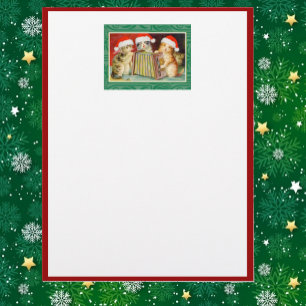 Papier Vintage Christmas Cats