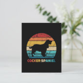 Papier Vintage Cocker Spaniel | Cocker cadeau Spaniel Lov (Debout devant)