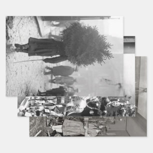 Papier Vintage de Noël au début du XXe siècle