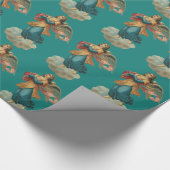 Papier vintage d'emballage cadeau d'ange (Coin)