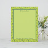 Papier Vintage Little Green Apples Orchard Personnaliser (Debout devant)