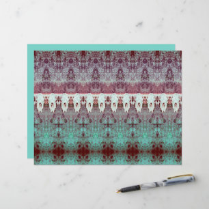 Papier Vintage Motif tribal Turquoise Bull Cow Pays du cr