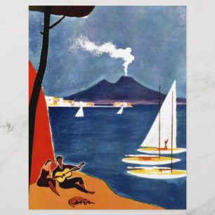 Papier Vintage Napoli Voyage Amour Romance