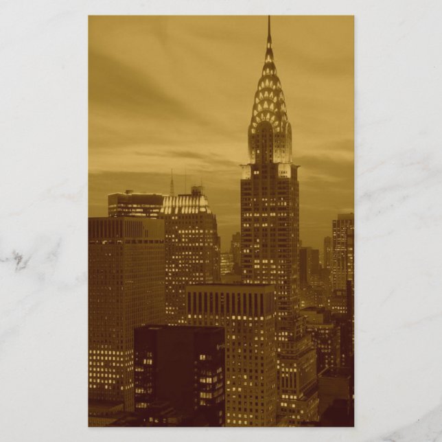 Papier Vintage New York Manhattan (Devant)